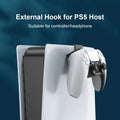 PS5 Headphone Stand Wall Mount Holder | Metal Headset Hanger & Controller Hook | Space-Saving Wall Bracket for PS5/PS5 Slim/PS5 Pro  — Black
