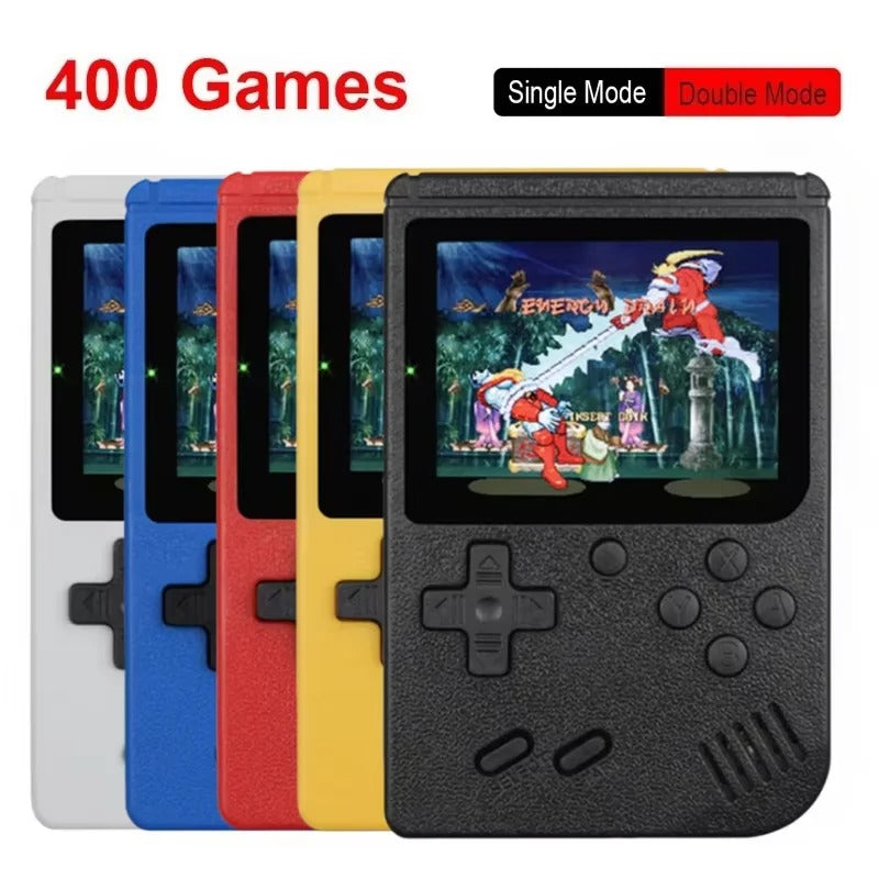 400 in 1 Mini Handheld Game Console | 2.4" Color LCD Screen | 8-Bit Retro Video Game Player | Portable Pocket Gameboy with TV Output | Rechargeable Battery | Gift for Kids & Adults