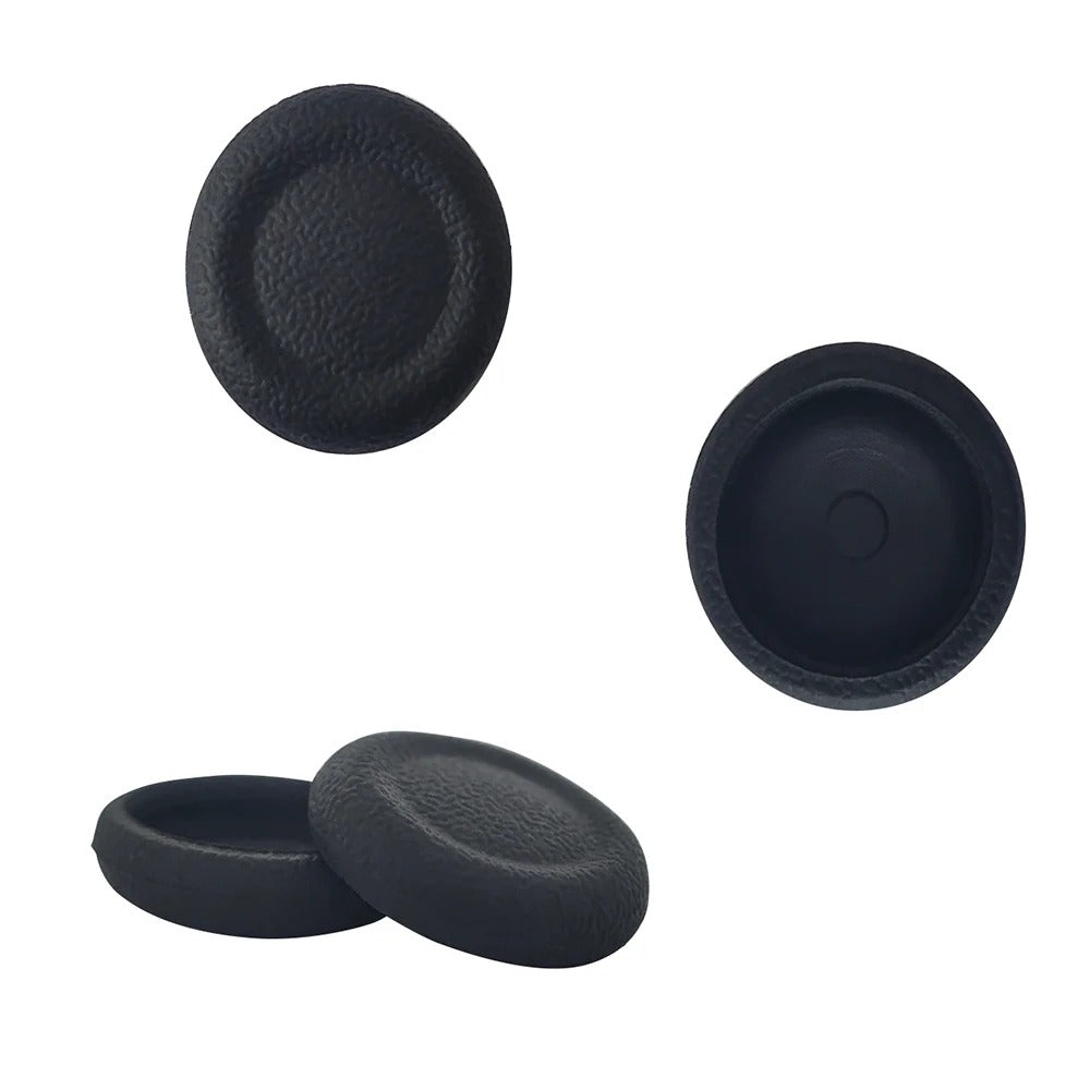 PS5/PS4 Thumb Grip Caps | 6-Piece Silicone Anti-Slip Joystick Cover Set | Replacement Analog Stick Grips for PlayStation 5 & 4 Controllers — Black