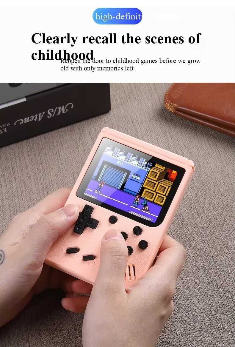 400 in 1 Mini Handheld Game Console | 2.4" Color LCD Screen | 8-Bit Retro Video Game Player | Portable Pocket Gameboy with TV Output | Rechargeable Battery | Gift for Kids & Adults