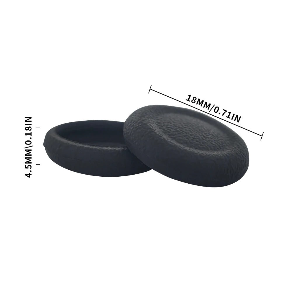 PS5/PS4 Thumb Grip Caps | 6-Piece Silicone Anti-Slip Joystick Cover Set | Replacement Analog Stick Grips for PlayStation 5 & 4 Controllers — Black