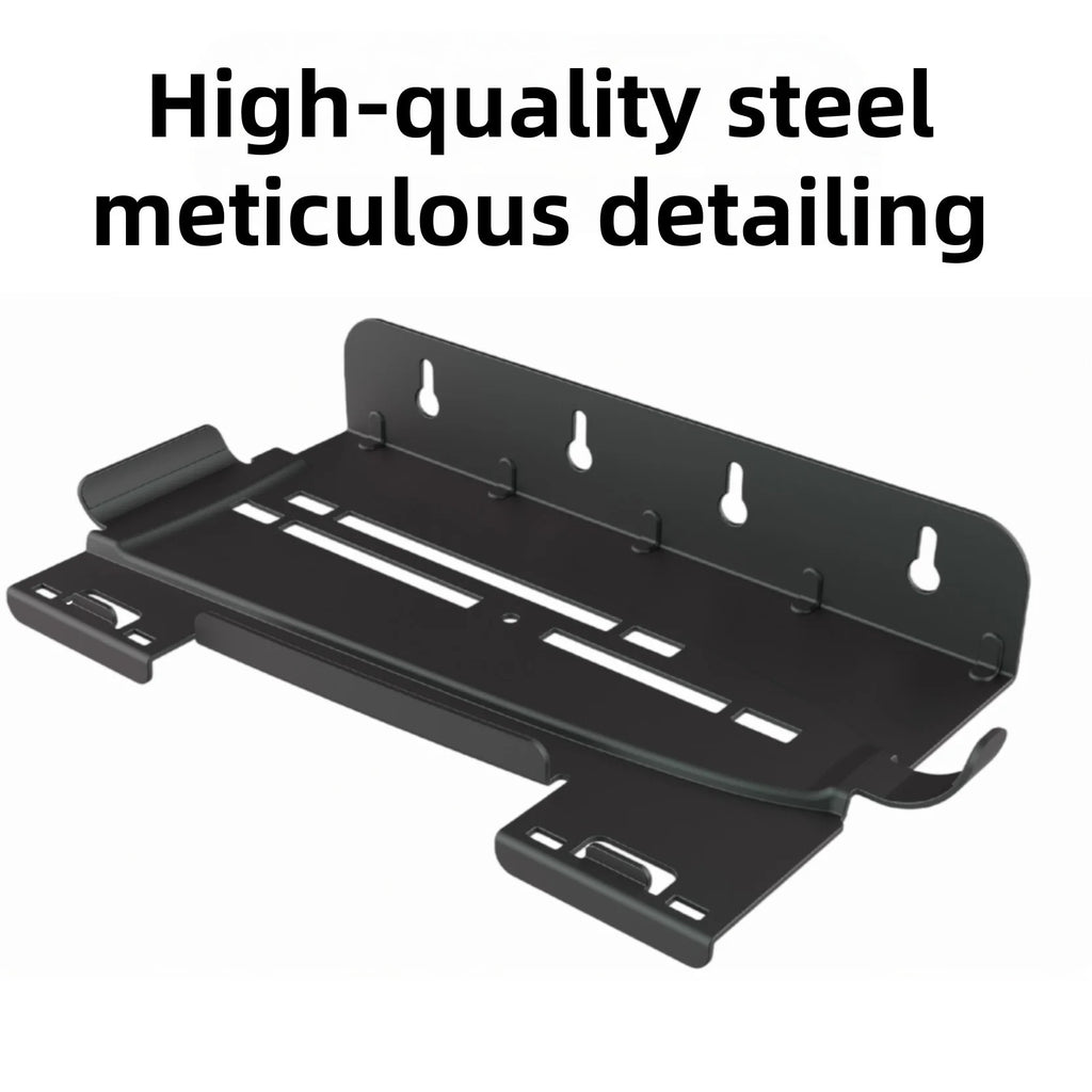 PS5 Wall Mount Bracket with Controller Hooks | Metal Wall Stand for PS5/PS5 Slim/PS5 Pro | Space-Saving Console Shelf with Dual Controller Holder