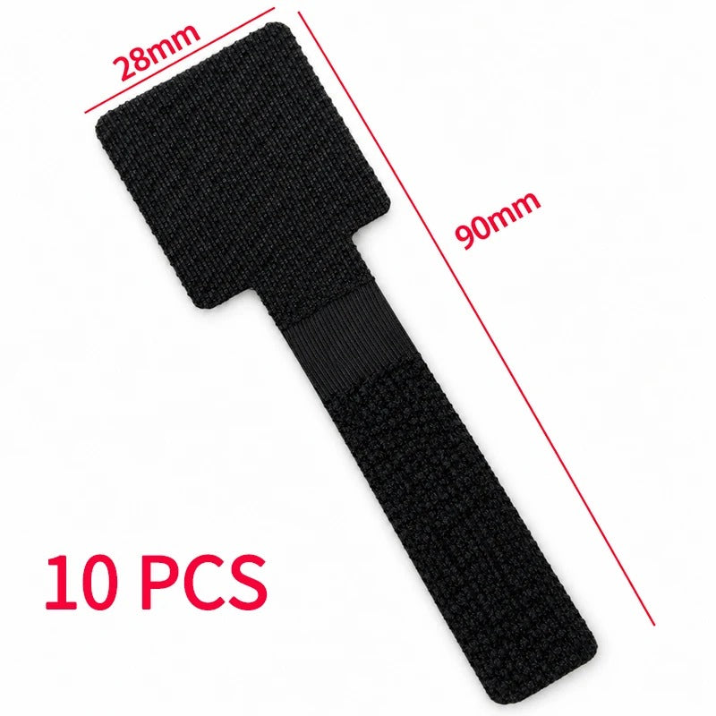 Self-Adhesive Cable Organizer Straps | 20-Piece Reusable Hook & Loop Cord Ties | Desktop Wire Management for USB, Charging & Data Cables
