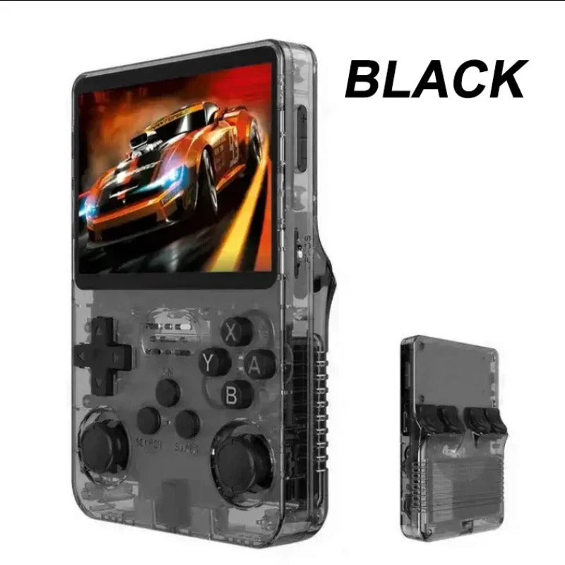R36S Retro Handheld Game Console | 3.5" IPS Screen | 64GB | 20,000+ Preloaded Games | Dual Joysticks | Linux Open Source | 3500mAh Battery | Portable Pocket Gaming for Kids & Adults